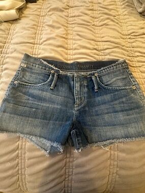Citizens of Humanity Blue Denim Cutoff Shorts- size 25